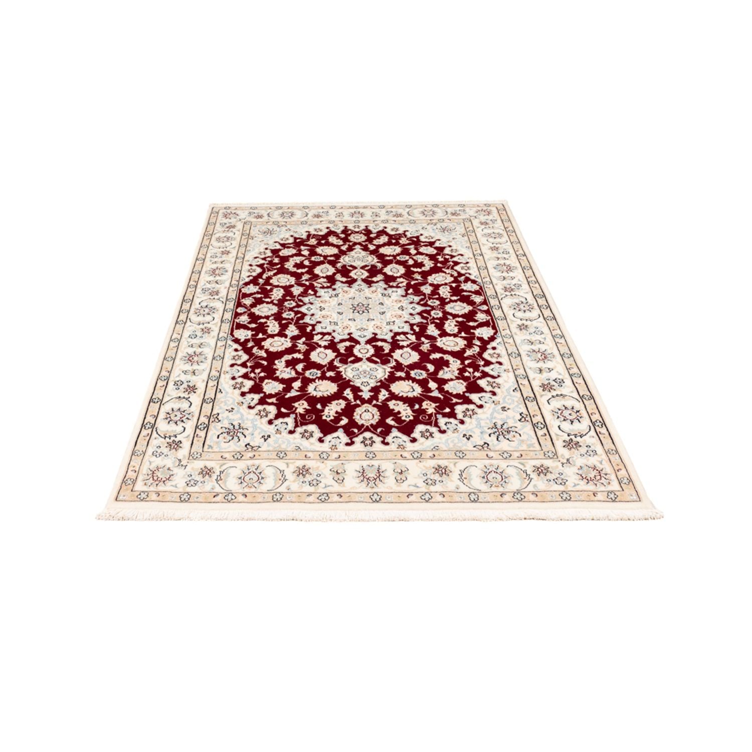 Alfombra Persa - Nain - Prima - 178 x 122 cm - rojo