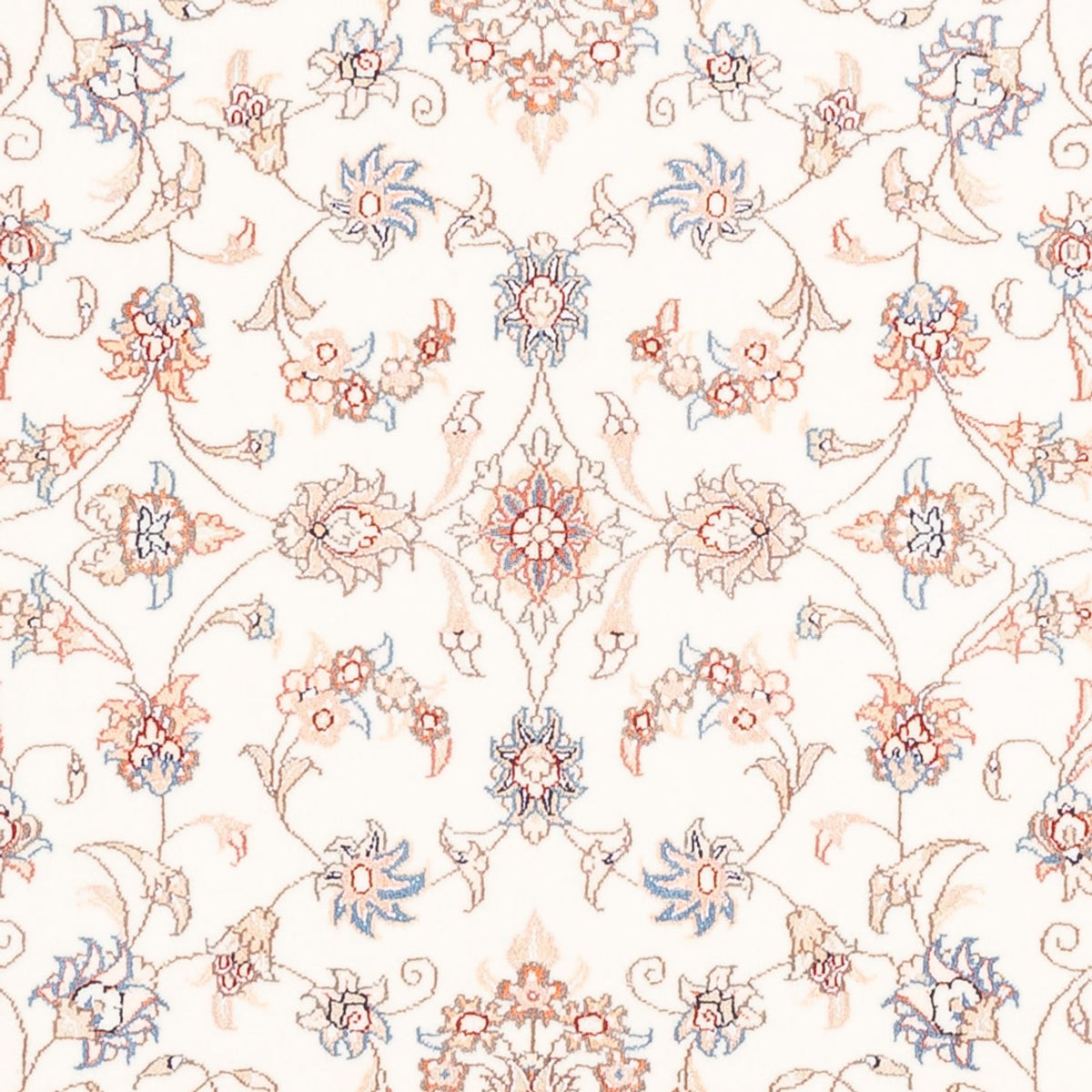 Alfombra persa - Tabriz redondo  - 152 x 146 cm - crema