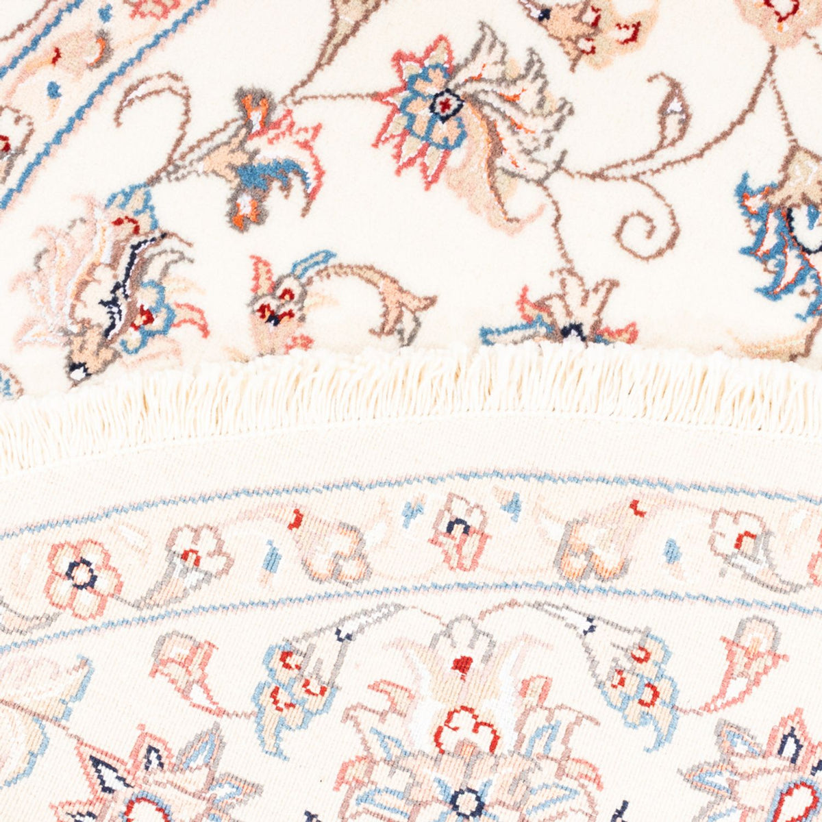 Alfombra persa - Tabriz redondo  - 152 x 146 cm - crema