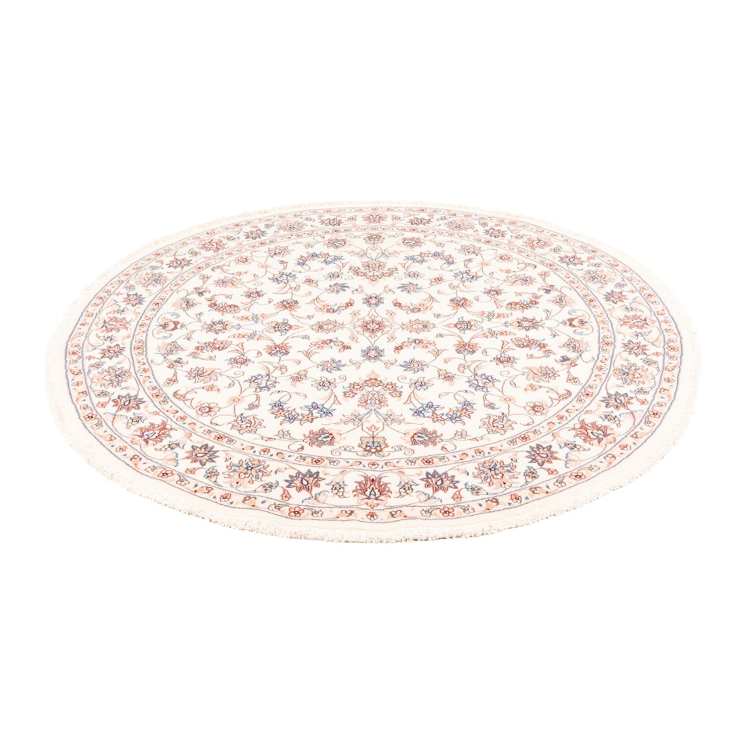 Alfombra persa - Tabriz redondo  - 152 x 146 cm - crema