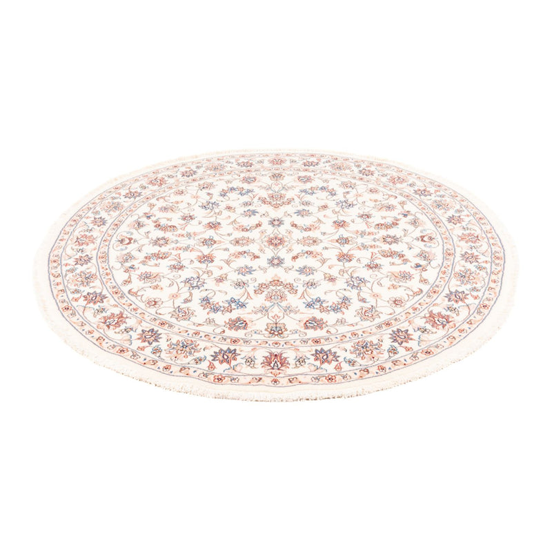 Alfombra persa - Tabriz redondo  - 152 x 146 cm - crema