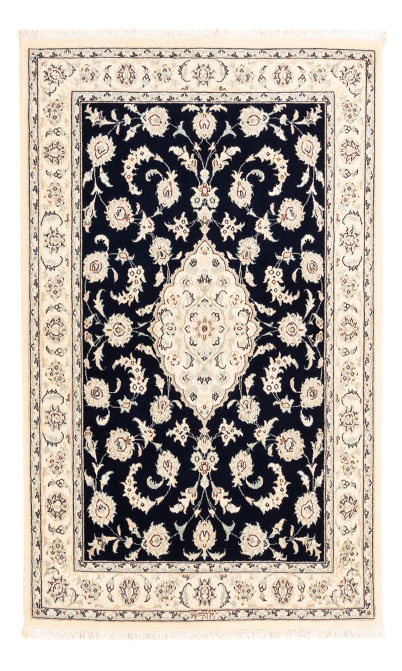 Alfombra Persa - Nain - Prima - 158 x 105 cm - azul oscuro
