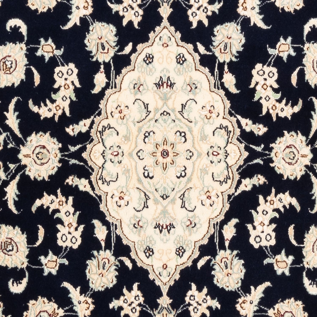 Alfombra Persa - Nain - Prima - 158 x 105 cm - azul oscuro