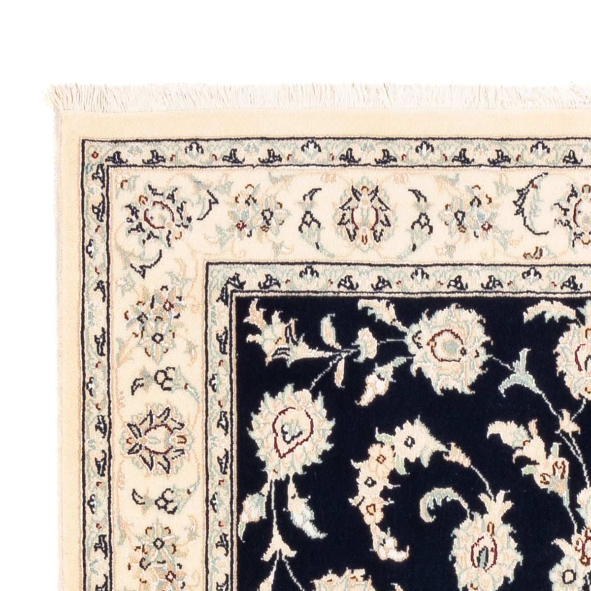 Alfombra Persa - Nain - Prima - 158 x 105 cm - azul oscuro