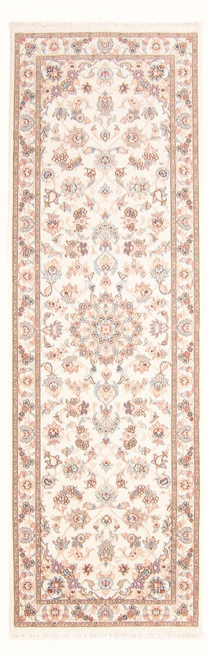 Alfombra de pasillo Alfombra Persa - Tabriz - Real - 250 x 80 cm - crema