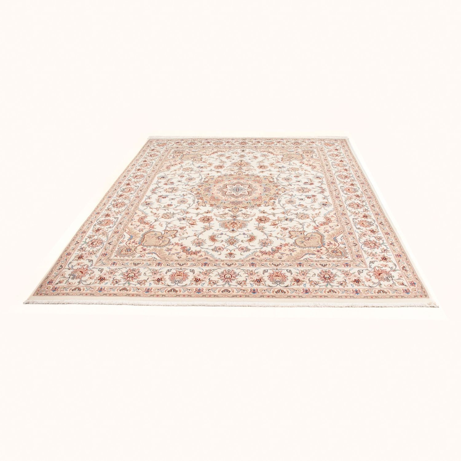 Alfombra Persa - Tabriz - Real - 252 x 200 cm - crema