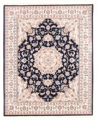 Alfombra Persa - Tabriz - Real - 250 x 198 cm - azul oscuro