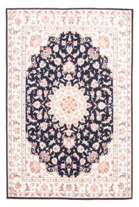 Alfombra Persa - Tabriz - Real - 233 x 168 cm - azul oscuro