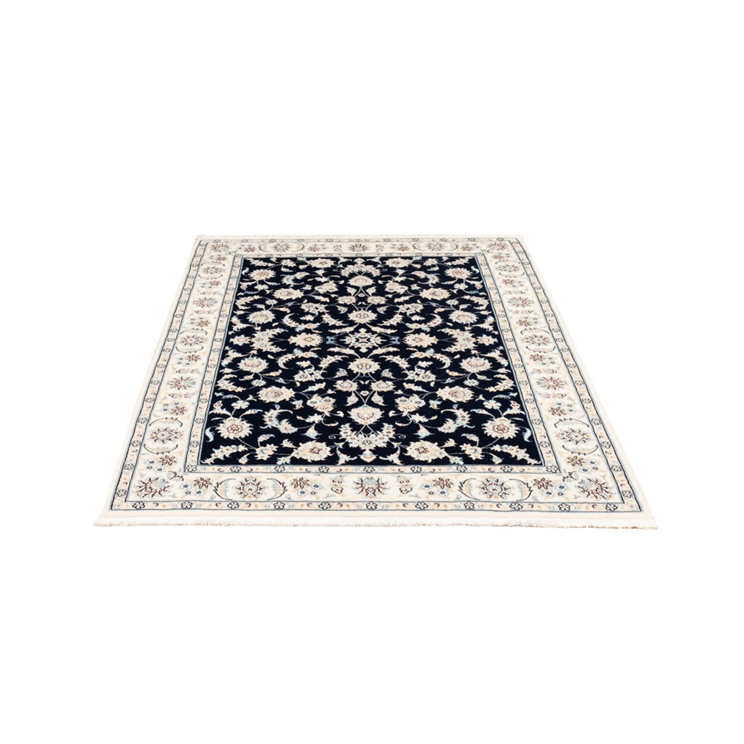 Alfombra Persa - Nain - Prima - 182 x 120 cm - azul oscuro