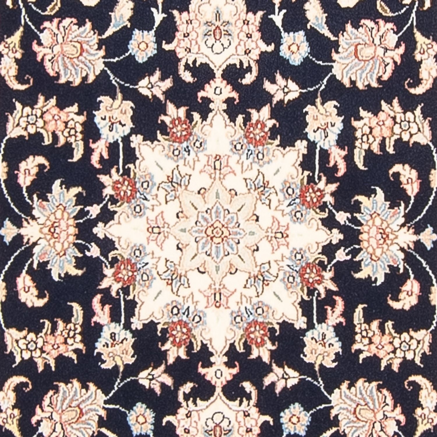Alfombra de pasillo Alfombra Persa - Tabriz - Real - 297 x 80 cm - azul oscuro