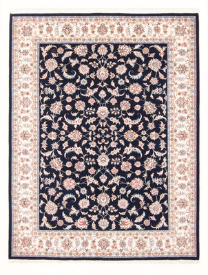 Alfombra Persa - Tabriz - Real - 201 x 153 cm - azul oscuro