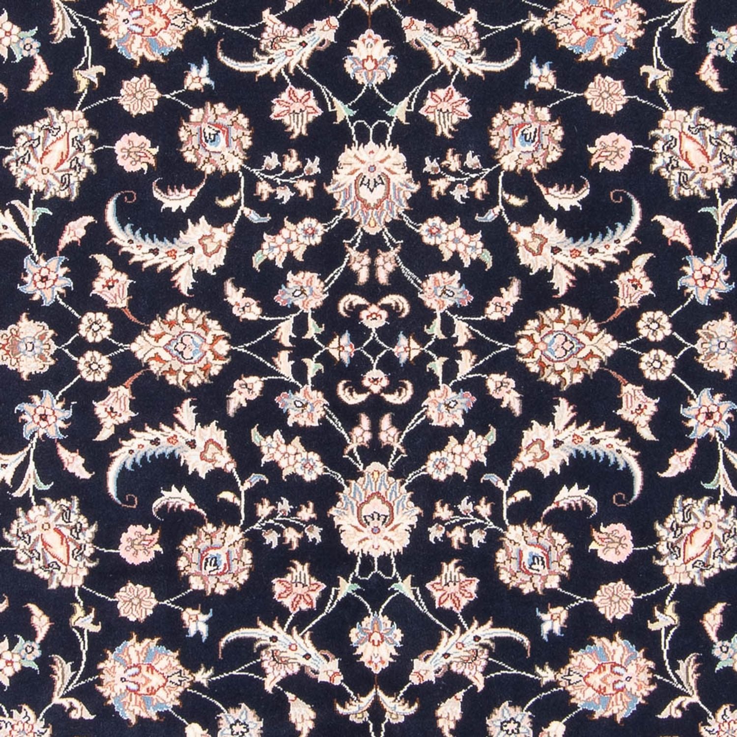 Alfombra Persa - Tabriz - Real - 201 x 153 cm - azul oscuro