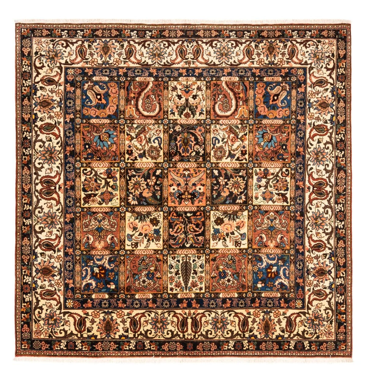 Alfombra persa - Nómada cuadrado  - 207 x 199 cm - beige oscuro
