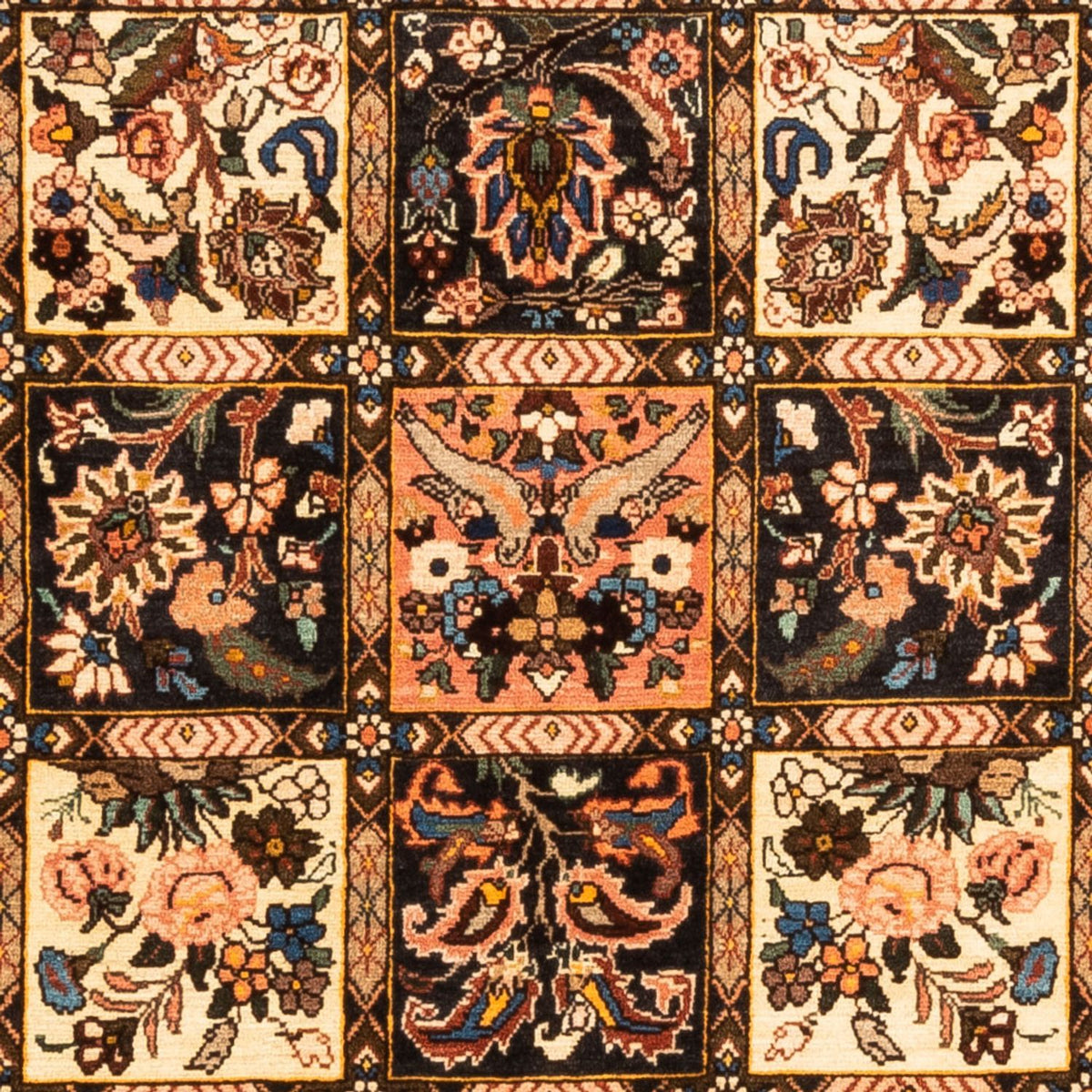 Alfombra persa - Nómada cuadrado  - 207 x 199 cm - beige oscuro