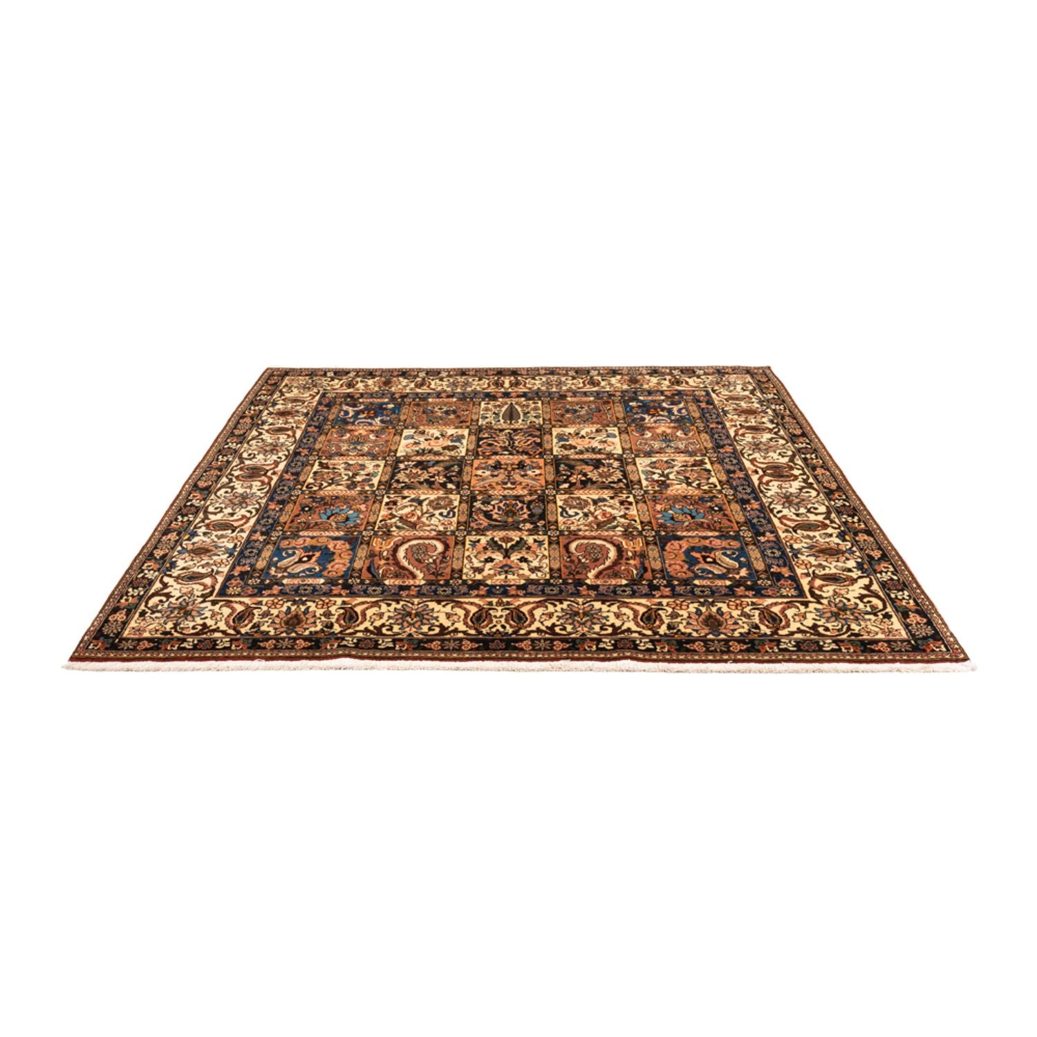 Alfombra persa - Nómada cuadrado  - 207 x 199 cm - beige oscuro