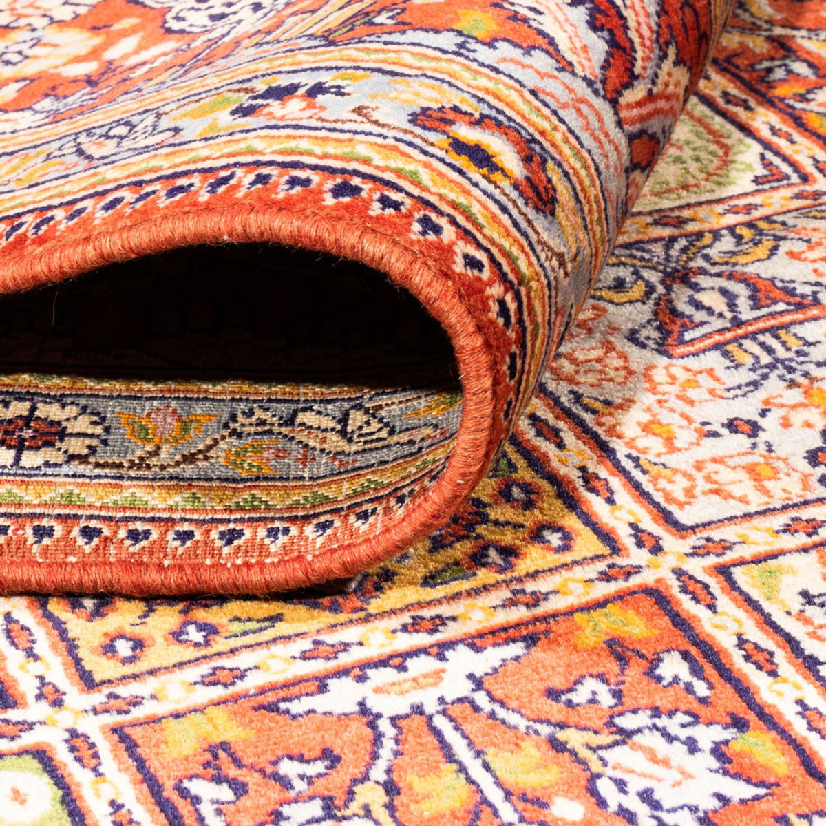 Alfombra persa - Clásica - 244 x 198 cm - salmón