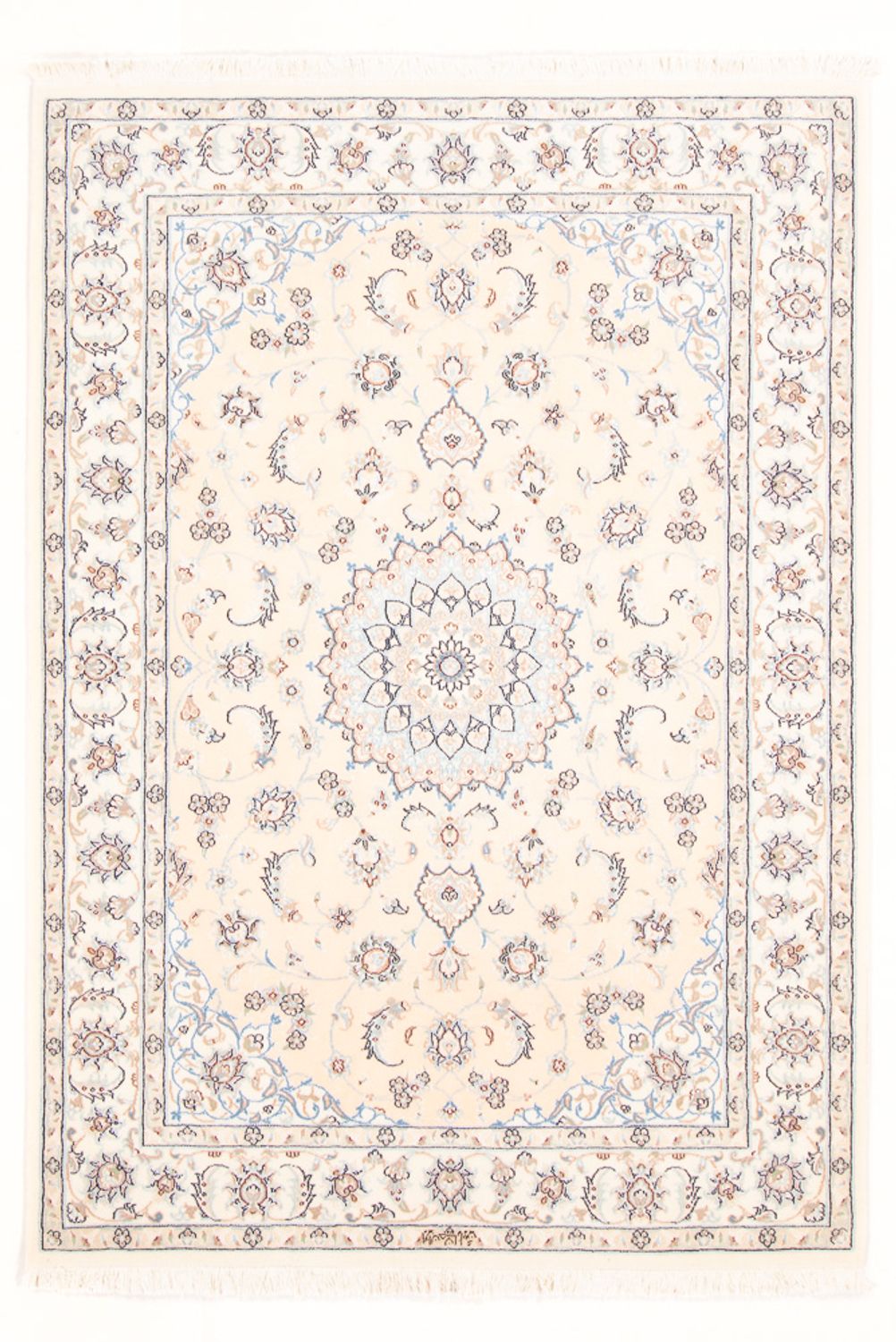 Alfombra Persa - Nain - Real - 178 x 121 cm - crema