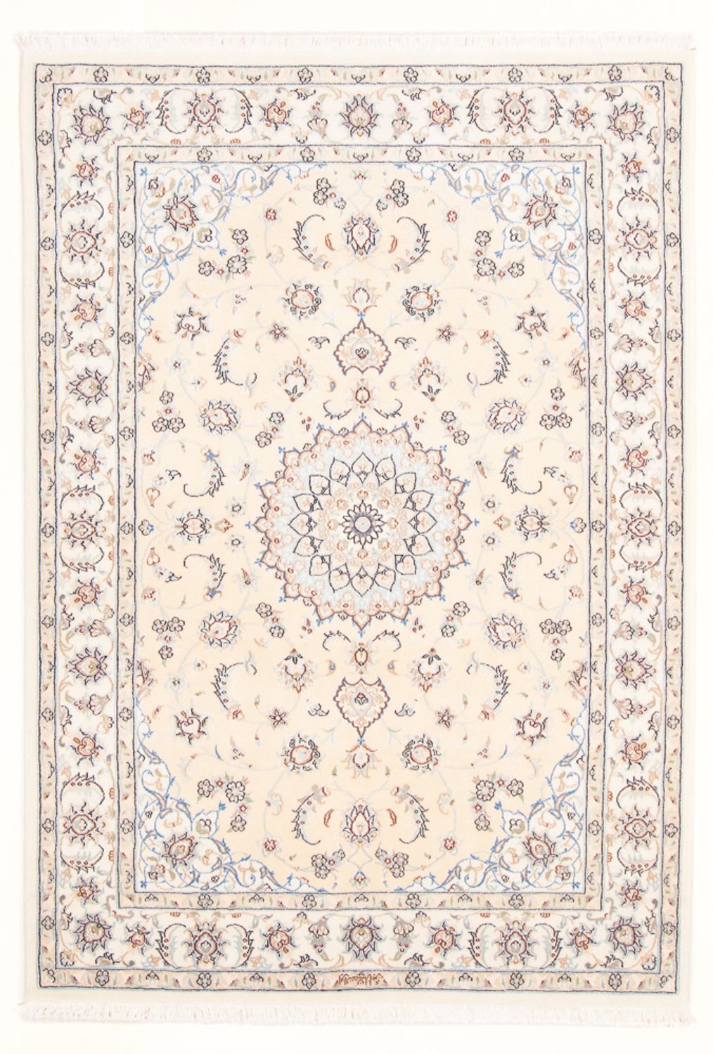 Alfombra Persa - Nain - Real - 172 x 118 cm - crema
