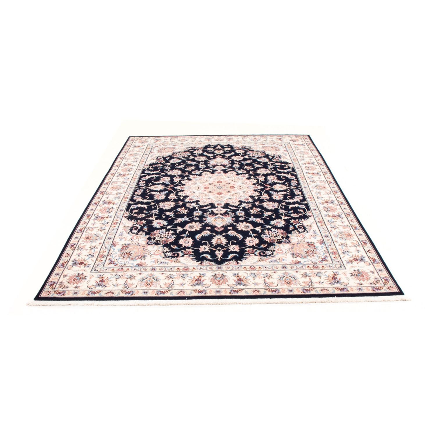 Alfombra Persa - Tabriz - Real - 234 x 168 cm - azul oscuro