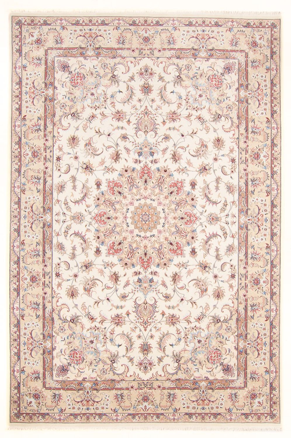 Alfombra Persa - Tabriz - Real - 297 x 198 cm - crema
