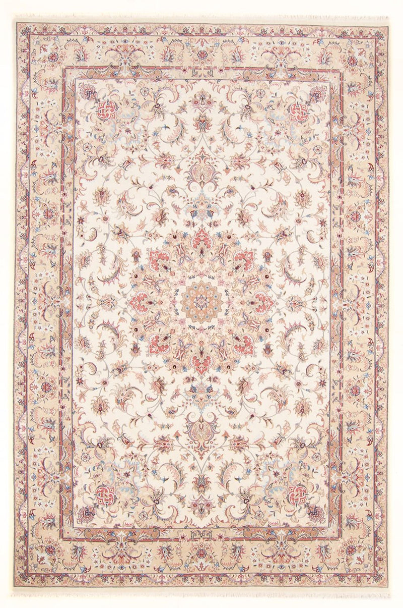 Alfombra Persa - Tabriz - Real - 297 x 198 cm - crema
