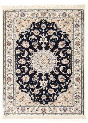 Alfombra Persa - Nain - Prima - 132 x 74 cm - azul oscuro