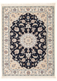 Alfombra Persa - Nain - Prima - 132 x 74 cm - azul oscuro