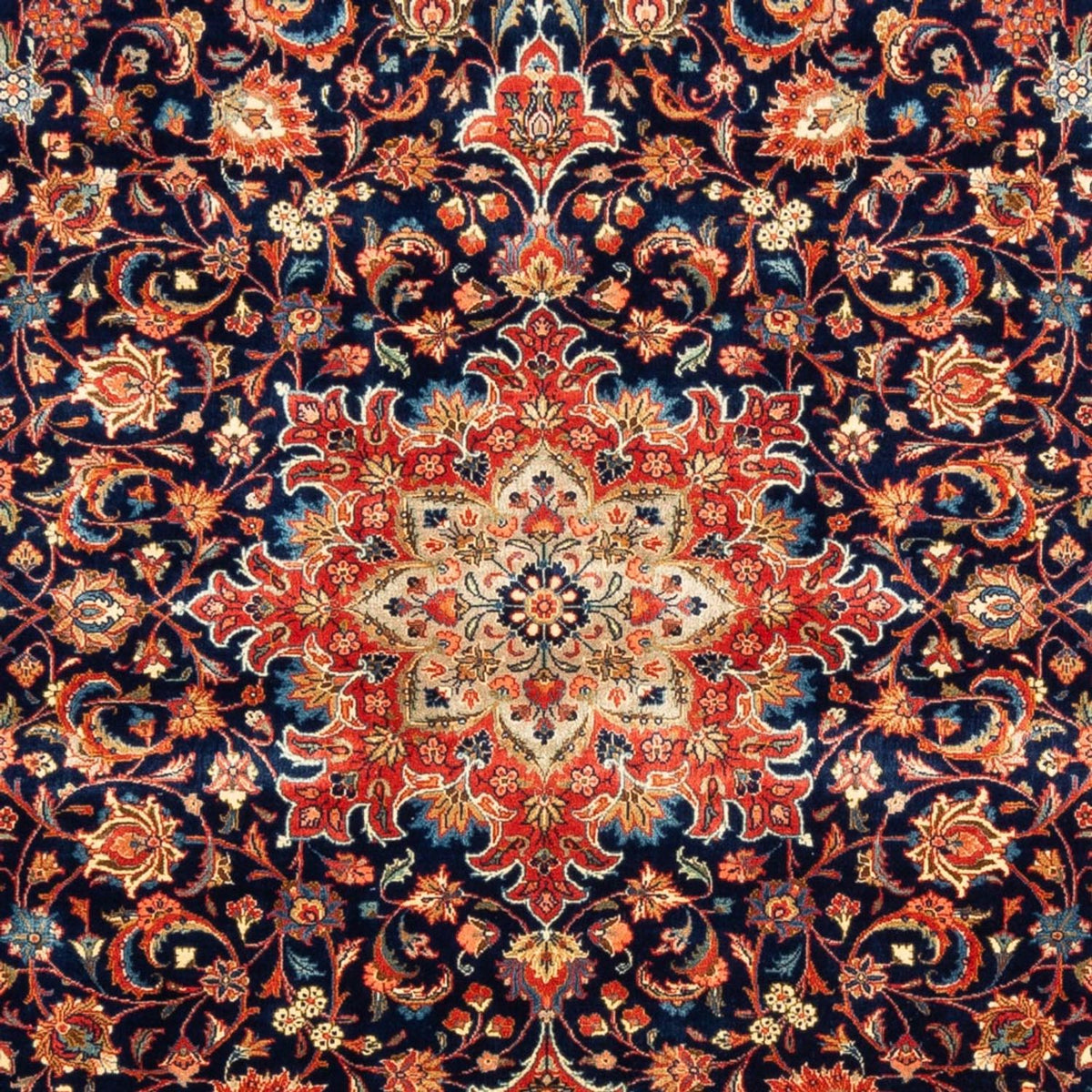 Alfombra persa - Clásica - 255 x 180 cm - azul oscuro