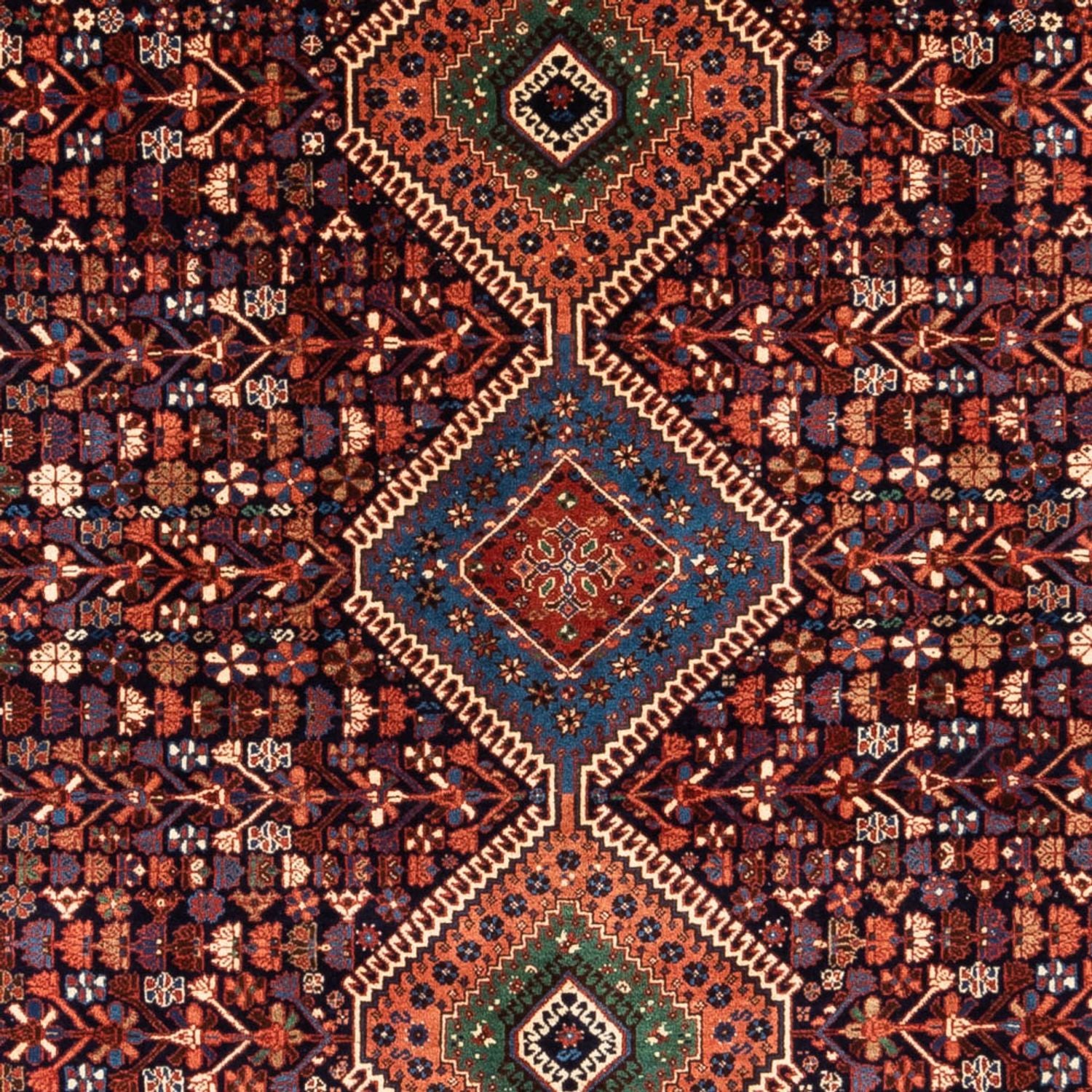 Alfombra persa - Nómada - 304 x 205 cm - rojo burdeos