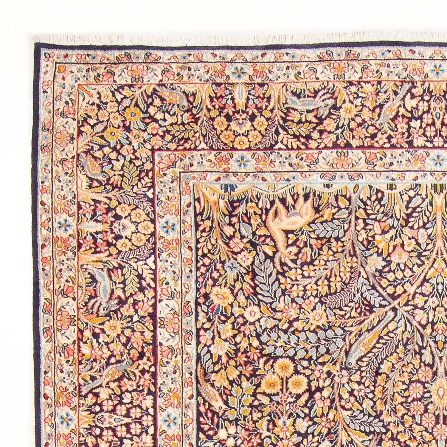 Alfombra persa - Clásica - 295 x 195 cm - azul oscuro