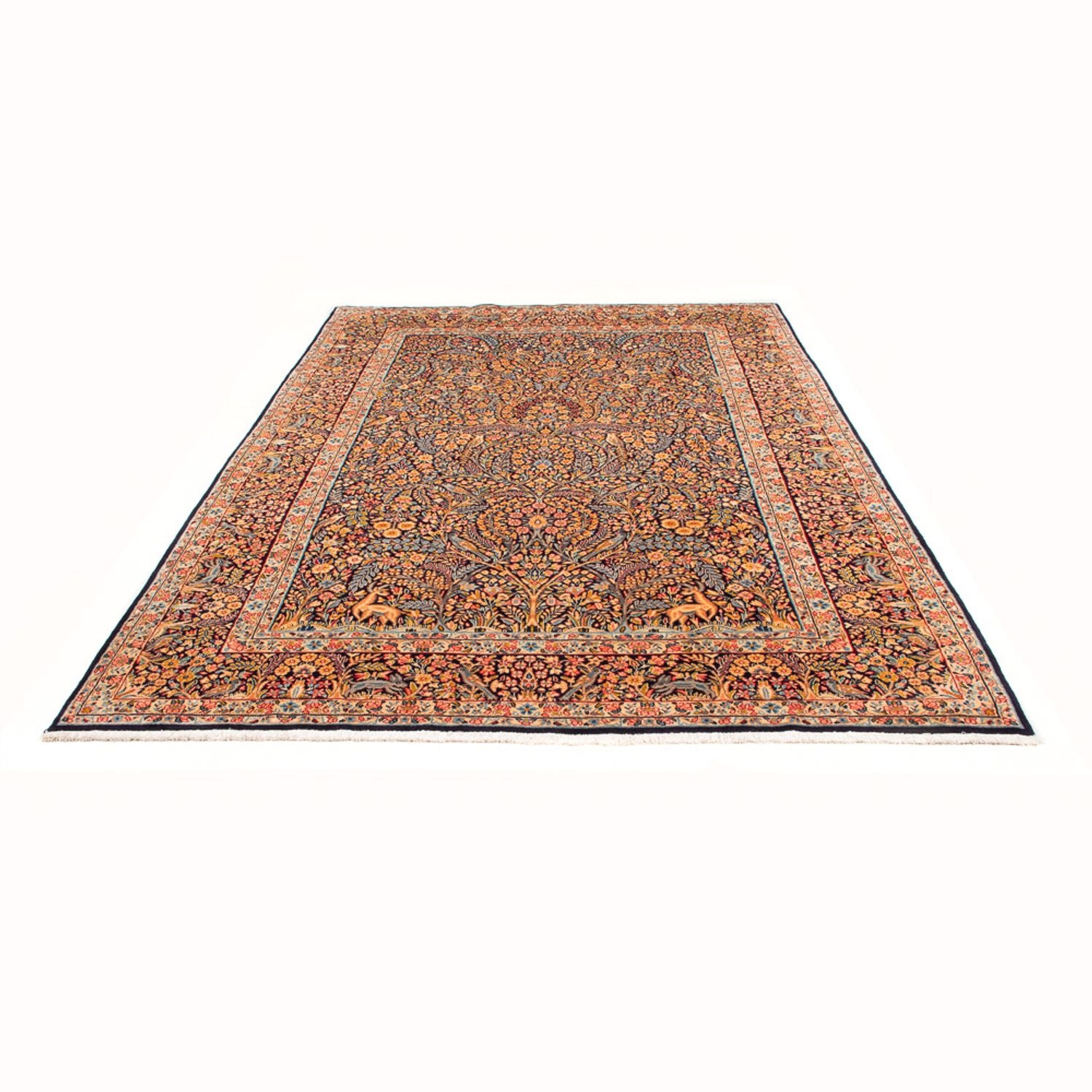 Alfombra persa - Clásica - 295 x 195 cm - azul oscuro