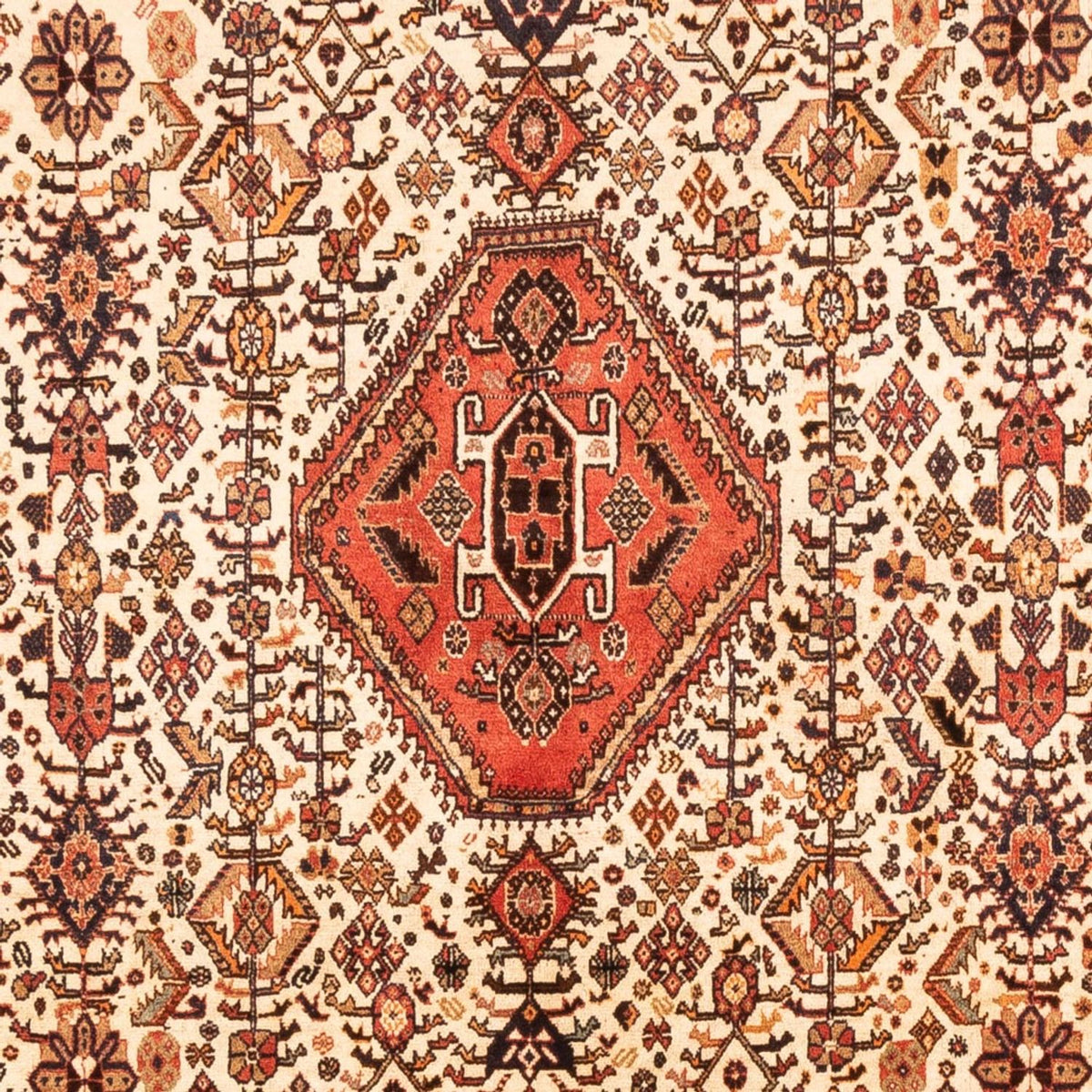 Alfombra persa - Nómada - 252 x 156 cm - crema