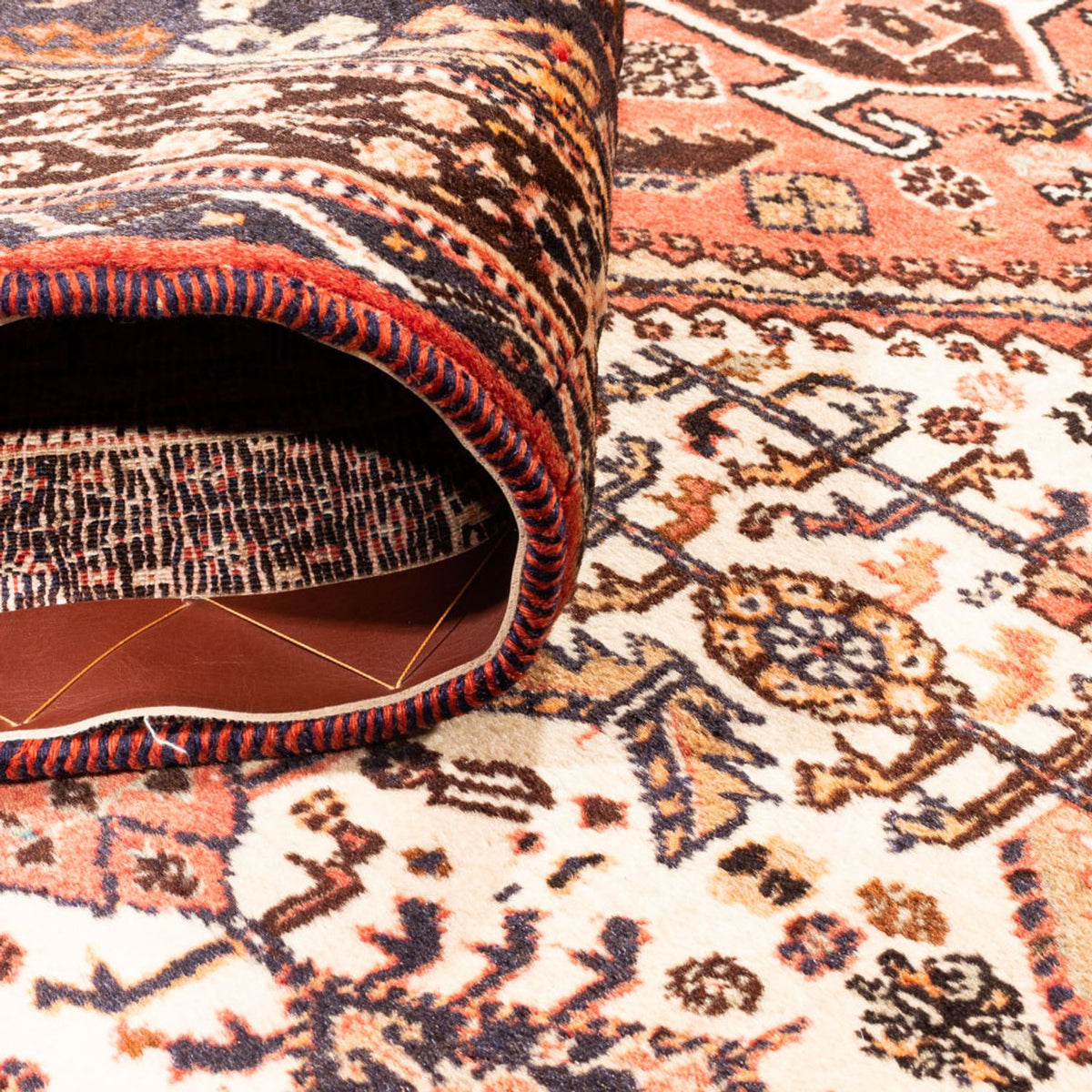 Alfombra persa - Nómada - 252 x 156 cm - crema