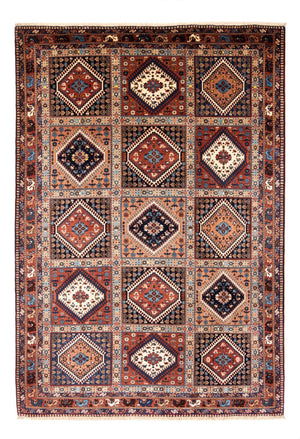 Alfombra persa - Nómada - 306 x 206 cm - rojo burdeos