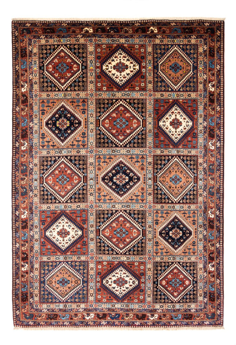 Alfombra persa - Nómada - 306 x 206 cm - rojo burdeos