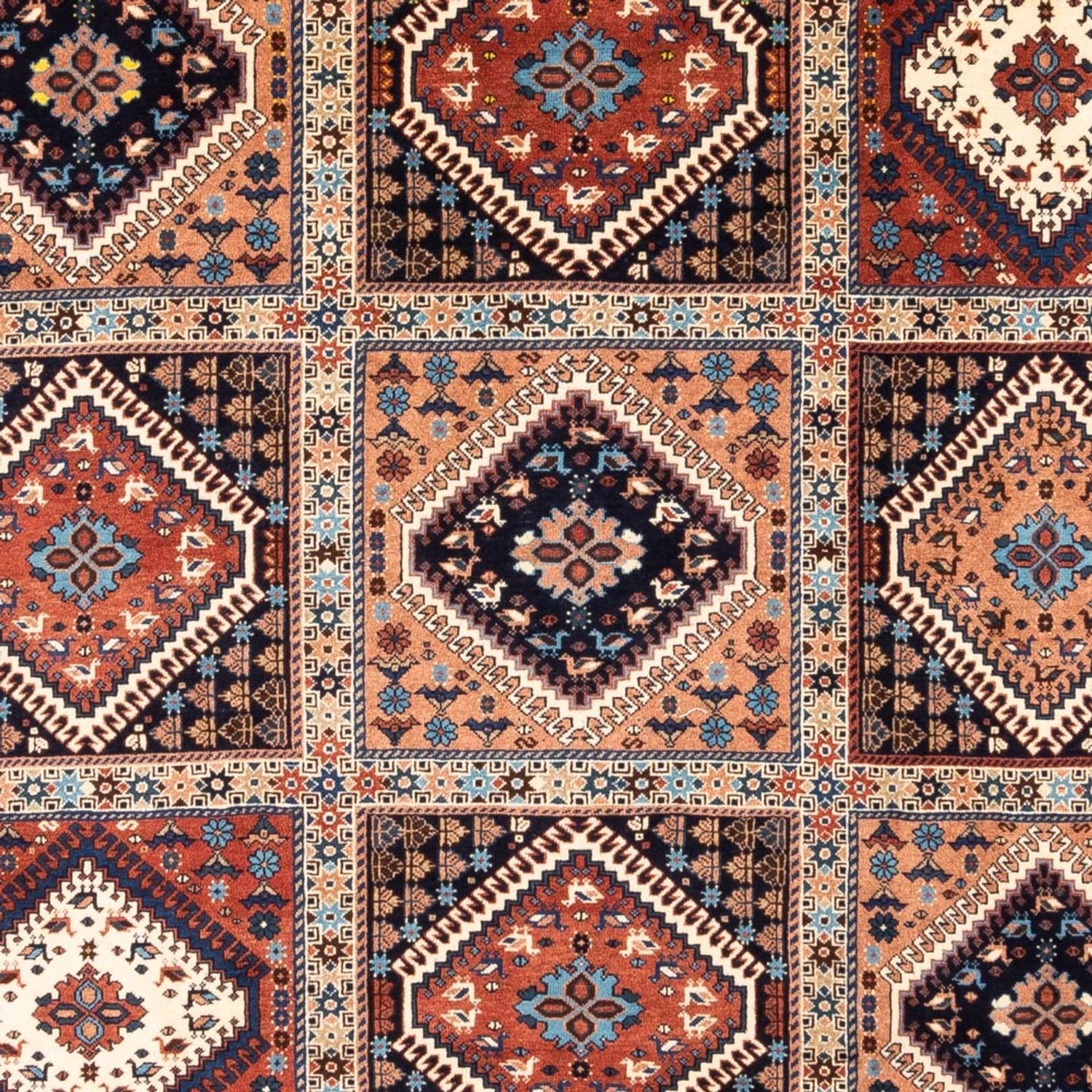 Alfombra persa - Nómada - 306 x 206 cm - rojo burdeos