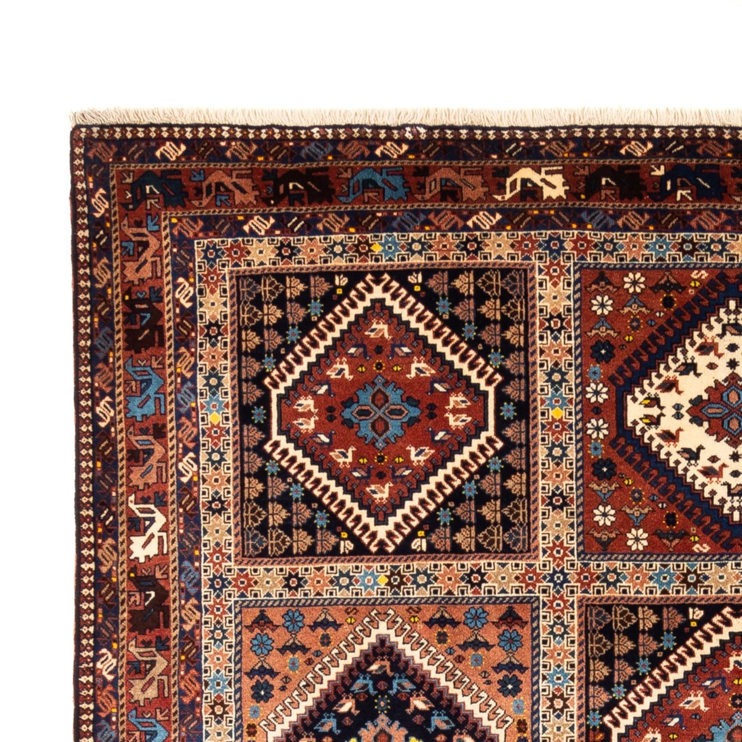 Alfombra persa - Nómada - 306 x 206 cm - rojo burdeos