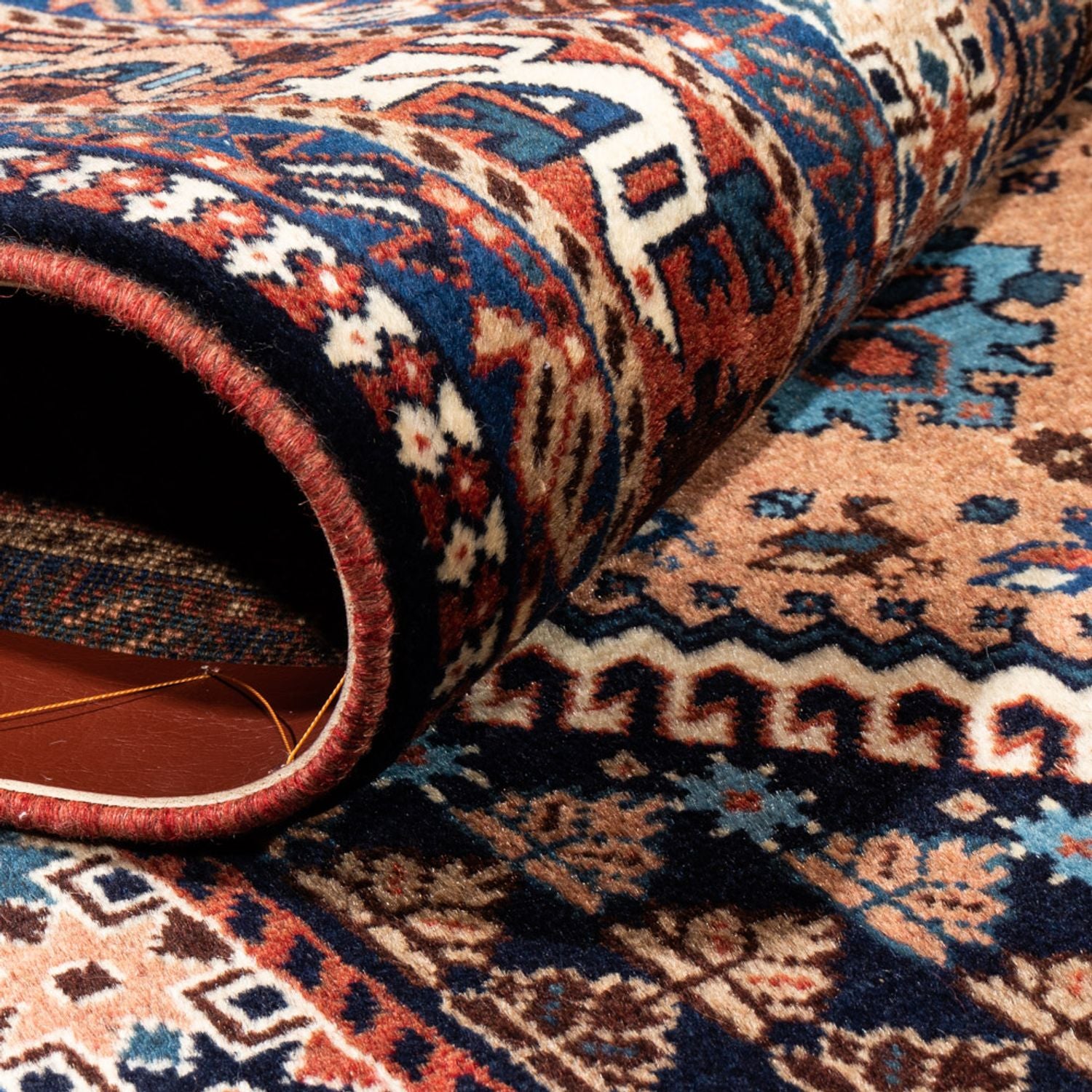 Alfombra persa - Nómada - 306 x 206 cm - rojo burdeos