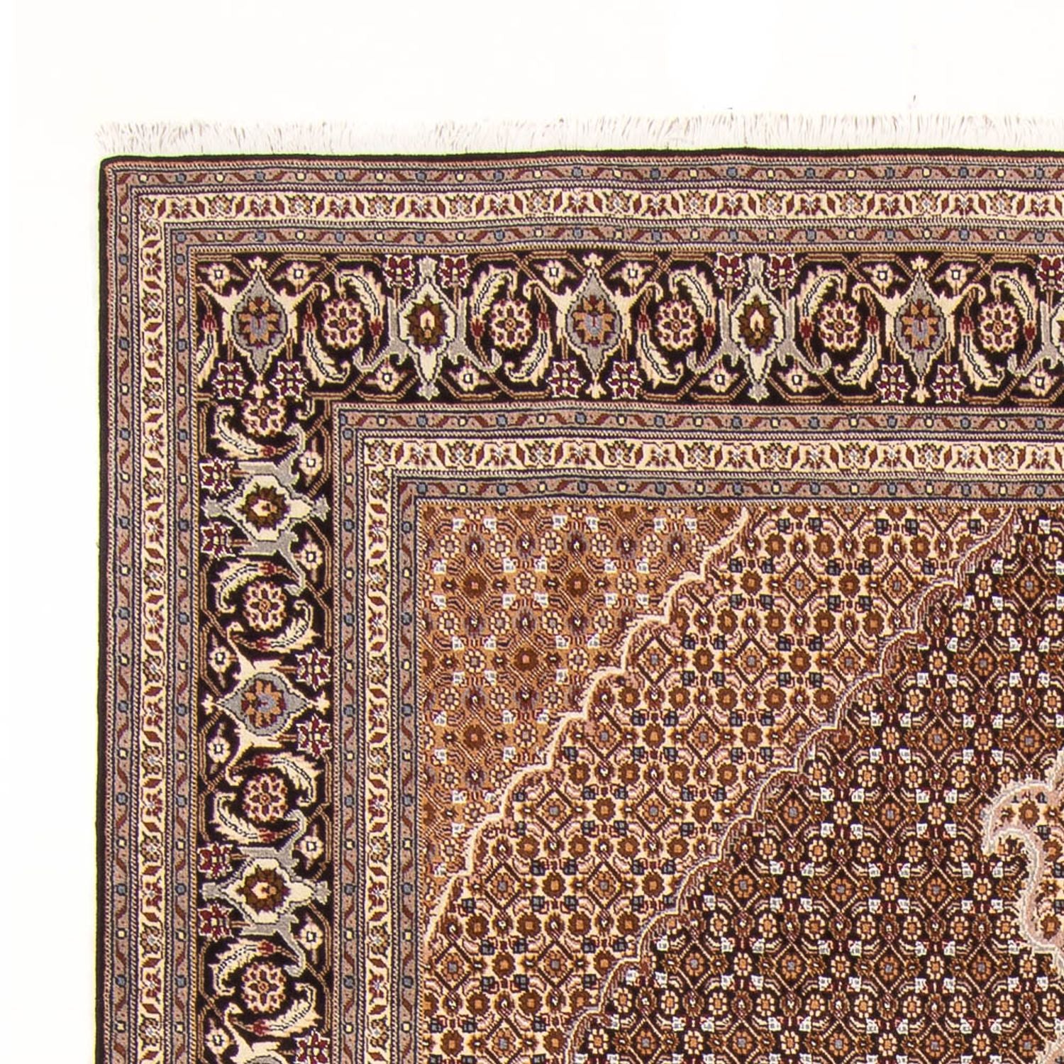 Alfombra Persa - Tabriz - Real - 294 x 204 cm - azul oscuro