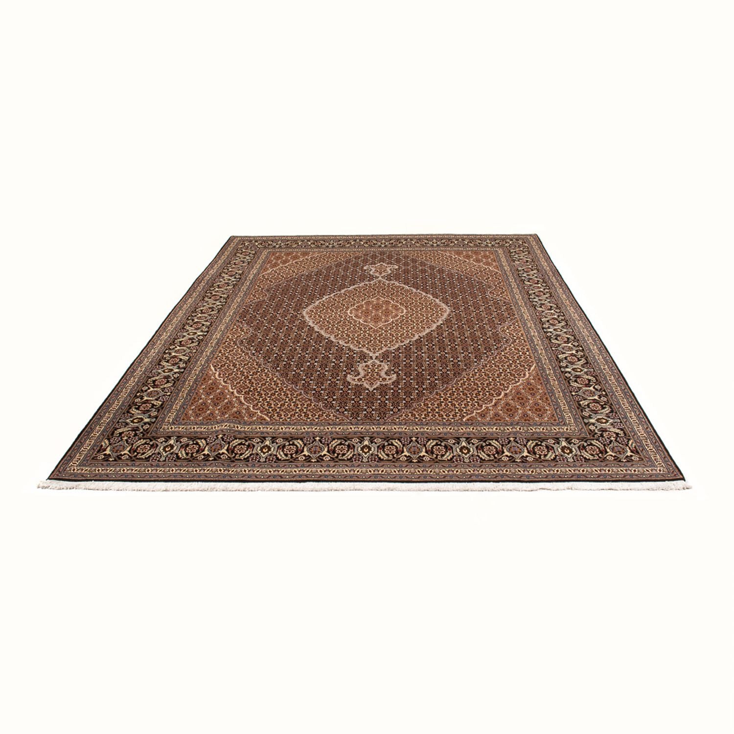 Alfombra Persa - Tabriz - Real - 294 x 204 cm - azul oscuro