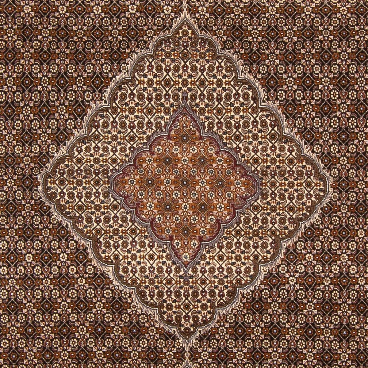 Alfombra Persa - Tabriz - Real - 300 x 206 cm - azul oscuro