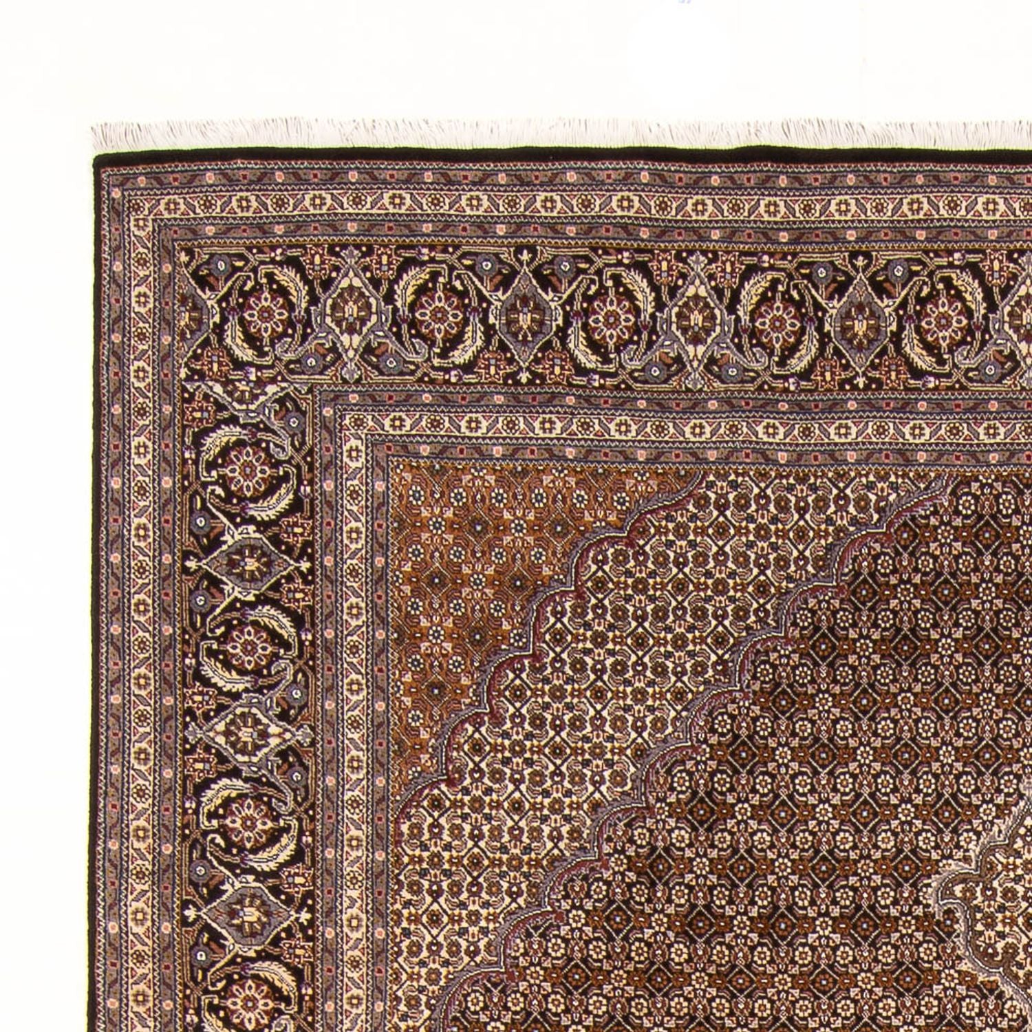 Alfombra Persa - Tabriz - Real - 300 x 206 cm - azul oscuro
