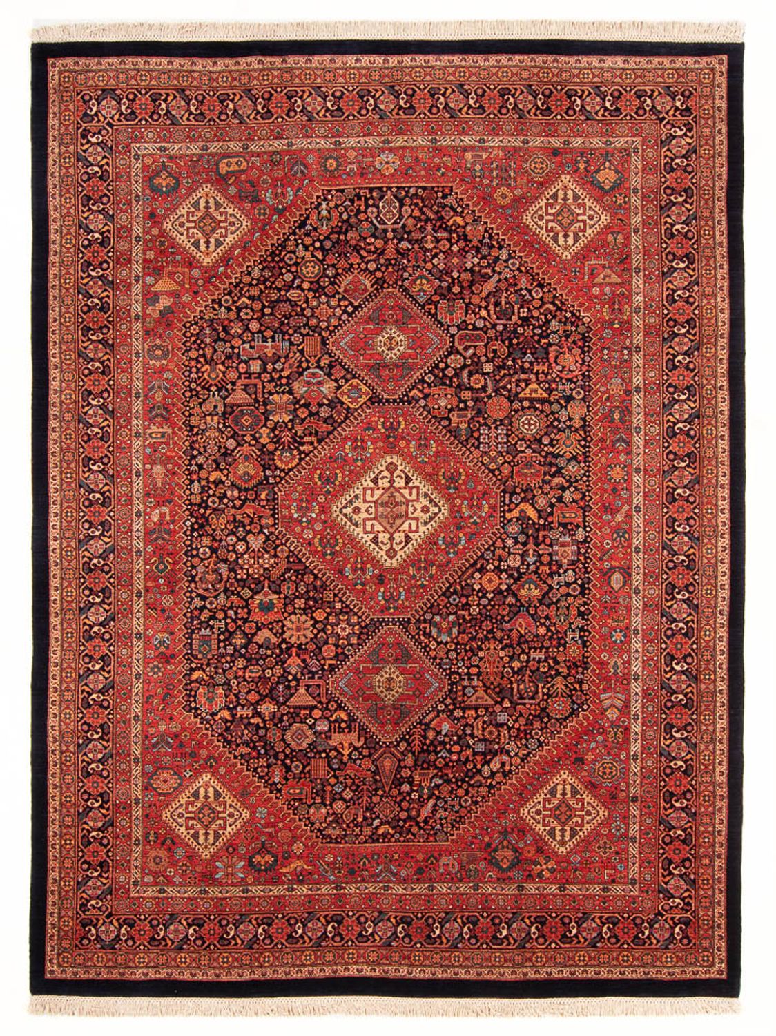 Alfombra persa - Nómada - 295 x 213 cm - azul oscuro