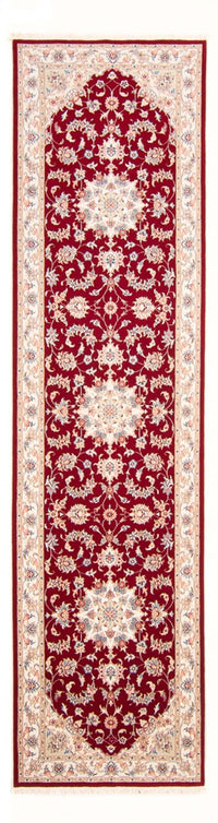 Alfombra de pasillo Alfombra Persa - Tabriz - Real - 305 x 80 cm - rojo