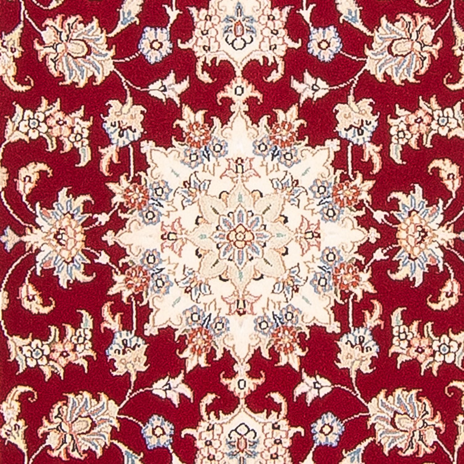 Alfombra de pasillo Alfombra Persa - Tabriz - Real - 305 x 80 cm - rojo