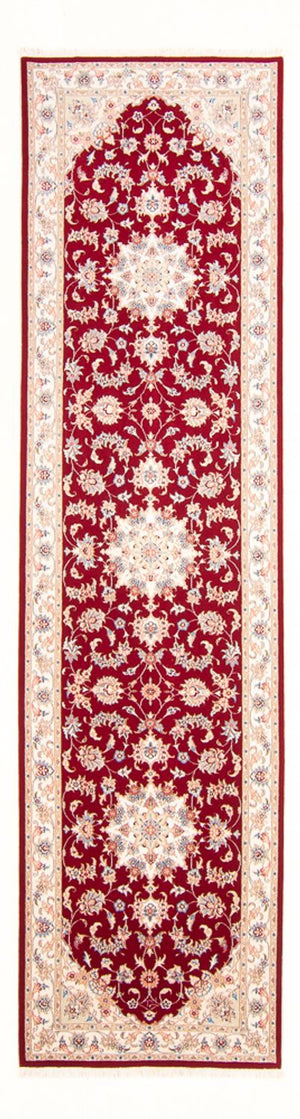 Alfombra de pasillo Alfombra Persa - Tabriz - Real - 305 x 81 cm - rojo