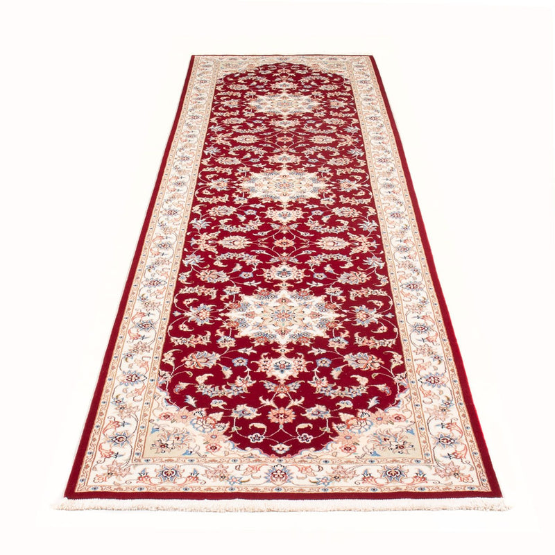 Alfombra de pasillo Alfombra Persa - Tabriz - Real - 305 x 81 cm - rojo