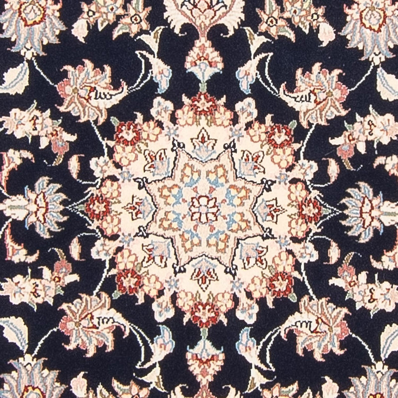 Alfombra de pasillo Alfombra Persa - Tabriz - Real - 251 x 80 cm - azul oscuro