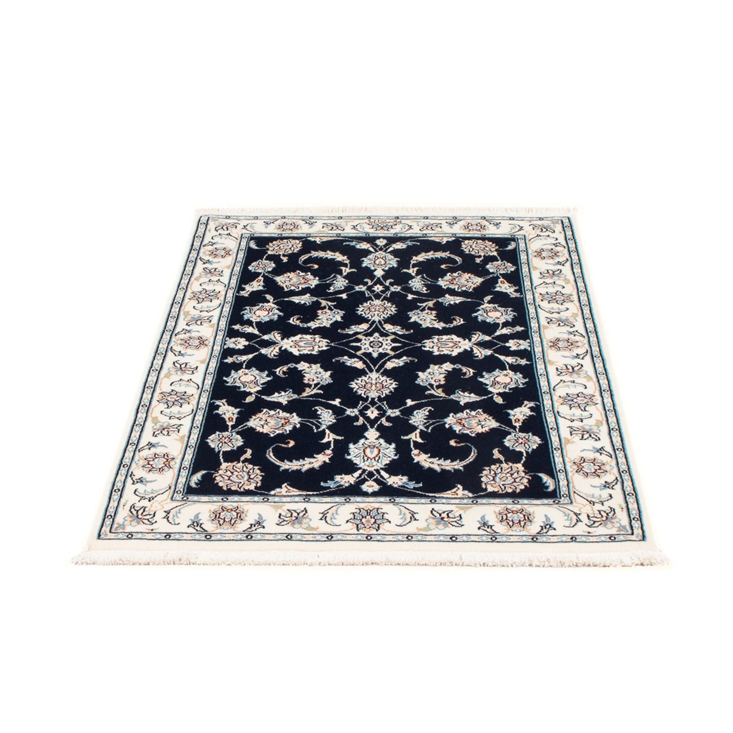 Alfombra Persa - Nain - Prima - 118 x 80 cm - azul oscuro