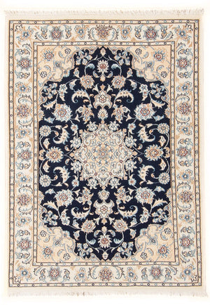 Alfombra Persa - Nain - Prima - 120 x 80 cm - azul oscuro